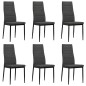 vidaXL Sillas de comedor 6 unidades tela gris oscura vidaXL Sillas de comedor 6 unidades tela gris oscura