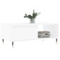 vidaXL Mesa de centro madera contrachapada blanco 90x50x36,5 cm vidaXL Mesa de centro madera contrachapada blanco 90x50x36,5 cm