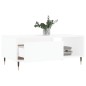 vidaXL Mesa de centro madera contrachapada blanco 90x50x36,5 cm vidaXL Mesa de centro madera contrachapada blanco 90x50x36,5 cm