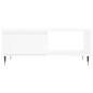 vidaXL Mesa de centro madera contrachapada blanco 90x50x36,5 cm vidaXL Mesa de centro madera contrachapada blanco 90x50x36,5 cm