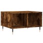 vidaXL Mesa de centro madera contrachapada roble ahumado 60x50x36,5 cm vidaXL Mesa de centro madera contrachapada roble ahumado 60x50x36,5 cm