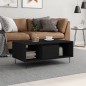 vidaXL Mesa de centro madera contrachapada negro 90x50x36,5 cm vidaXL Mesa de centro madera contrachapada negro 90x50x36,5 cm