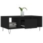 vidaXL Mesa de centro madera contrachapada negro 90x50x36,5 cm vidaXL Mesa de centro madera contrachapada negro 90x50x36,5 cm