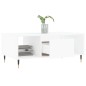 vidaXL Mesa de centro madera contrachapada blanco 90x50x36,5 cm