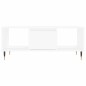 vidaXL Mesa de centro madera contrachapada blanco 90x50x36,5 cm