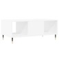 vidaXL Mesa de centro madera contrachapada blanco 90x50x36,5 cm