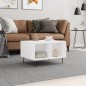 vidaXL Mesa de centro madera contrachapada blanco 60x50x36,5 cm