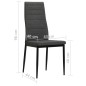 vidaXL Sillas de comedor 6 unidades tela gris oscura vidaXL Sillas de comedor 6 unidades tela gris oscura