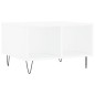 vidaXL Mesa de centro madera contrachapada blanco 60x50x36,5 cm