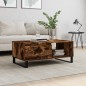 vidaXL Mesa de centro madera contrachapada roble ahumado 90x50x36,5 cm vidaXL Mesa de centro madera contrachapada roble ahumado 90x50x36,5 cm