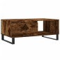 vidaXL Mesa de centro madera contrachapada roble ahumado 90x50x36,5 cm vidaXL Mesa de centro madera contrachapada roble ahumado 90x50x36,5 cm
