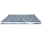 vidaXL Toldo plegable de operación manual 450 cm azul y blanco vidaXL Toldo plegable de operación manual 450 cm azul y blanco