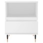 vidaXL Mesita de noche madera contrachapada blanco 40x35x50 cm vidaXL Mesita de noche madera contrachapada blanco 40x35x50 cm