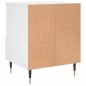 vidaXL Mesita de noche madera contrachapada blanco 40x35x50 cm vidaXL Mesita de noche madera contrachapada blanco 40x35x50 cm