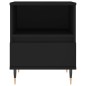 vidaXL Mesita de noche madera contrachapada negro 40x35x50 cm vidaXL Mesita de noche madera contrachapada negro 40x35x50 cm