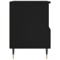 vidaXL Mesita de noche madera contrachapada negro 40x35x50 cm vidaXL Mesita de noche madera contrachapada negro 40x35x50 cm