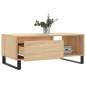vidaXL Mesa de centro madera contrachapada roble Sonoma 90x50x36,5 cm vidaXL Mesa de centro madera contrachapada roble Sonoma 90x50x36,5 cm
