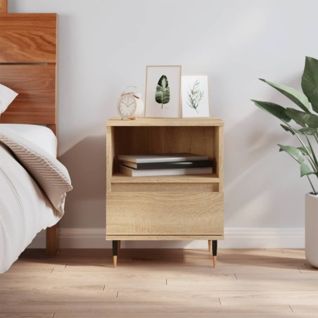 vidaXL Mesita de noche madera de ingeniería roble Sonoma 40x35x50 cm