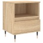 vidaXL Mesita de noche madera de ingeniería roble Sonoma 40x35x50 cm vidaXL Mesita de noche madera de ingeniería roble Sonoma 40x35x50 cm