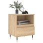 vidaXL Mesita de noche madera de ingeniería roble Sonoma 40x35x50 cm vidaXL Mesita de noche madera de ingeniería roble Sonoma 40x35x50 cm