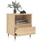 vidaXL Mesita de noche madera de ingeniería roble Sonoma 40x35x50 cm vidaXL Mesita de noche madera de ingeniería roble Sonoma 40x35x50 cm