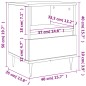 vidaXL Mesita de noche madera de ingeniería roble Sonoma 40x35x50 cm vidaXL Mesita de noche madera de ingeniería roble Sonoma 40x35x50 cm