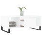vidaXL Mesa de centro madera contrachapada blanco 90x50x36,5 cm vidaXL Mesa de centro madera contrachapada blanco 90x50x36,5 cm