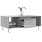 vidaXL Mesa de centro madera contrachapada gris Sonoma 90x50x36,5 cm vidaXL Mesa de centro madera contrachapada gris Sonoma 90x50x36,5 cm