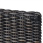 vidaXL Sillas de comedor 4 unidades ratán Kubu y madera mango negro  