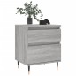 vidaXL Mesita de noche 2 uds madera ingeniería gris Sonoma 40x35x50 cm