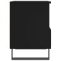 vidaXL Mesita de noche madera contrachapada negro 40x35x50 cm