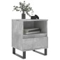 vidaXL Mesita de noche madera de ingeniería gris hormigón 40x35x50 cm vidaXL Mesita de noche madera de ingeniería gris hormigón 40x35x50 cm