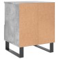 vidaXL Mesita de noche madera de ingeniería gris hormigón 40x35x50 cm vidaXL Mesita de noche madera de ingeniería gris hormigón 40x35x50 cm