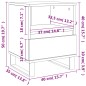 vidaXL Mesita de noche madera de ingeniería gris hormigón 40x35x50 cm vidaXL Mesita de noche madera de ingeniería gris hormigón 40x35x50 cm