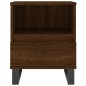 vidaXL Mesita de noche madera de ingeniería marrón roble 40x35x50 cm vidaXL Mesita de noche madera de ingeniería marrón roble 40x35x50 cm