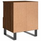 vidaXL Mesita de noche madera de ingeniería marrón roble 40x35x50 cm vidaXL Mesita de noche madera de ingeniería marrón roble 40x35x50 cm