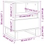 vidaXL Mesita de noche madera de ingeniería marrón roble 40x35x50 cm vidaXL Mesita de noche madera de ingeniería marrón roble 40x35x50 cm
