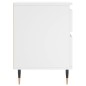 vidaXL Mesita de noche madera contrachapada blanco 40x35x50 cm vidaXL Mesita de noche madera contrachapada blanco 40x35x50 cm