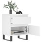 vidaXL Mesita de noche madera contrachapada blanco 40x35x50 cm vidaXL Mesita de noche madera contrachapada blanco 40x35x50 cm