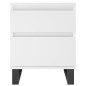 vidaXL Mesita de noche madera contrachapada blanco 40x35x50 cm vidaXL Mesita de noche madera contrachapada blanco 40x35x50 cm
