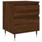 vidaXL Mesitas noche 2 uds madera ingeniería marrón roble 40x35x50 cm vidaXL Mesitas noche 2 uds madera ingeniería marrón roble 40x35x50 cm