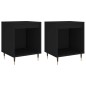 vidaXL Mesitas de noche 2 uds madera de ingeniería negro 40x35x50 cm vidaXL Mesitas de noche 2 uds madera de ingeniería negro 40x35x50 cm