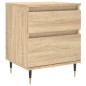 vidaXL Mesitas noche 2 uds madera ingeniería roble Sonoma 40x35x50 cm vidaXL Mesitas noche 2 uds madera ingeniería roble Sonoma 40x35x50 cm