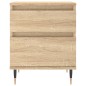 vidaXL Mesitas noche 2 uds madera ingeniería roble Sonoma 40x35x50 cm vidaXL Mesitas noche 2 uds madera ingeniería roble Sonoma 40x35x50 cm