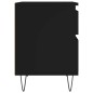 vidaXL Mesitas de noche 2 uds madera de ingeniería negro 40x35x50 cm vidaXL Mesitas de noche 2 uds madera de ingeniería negro 40x35x50 cm