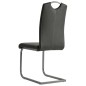 vidaXL Sillas de comedor voladizas 6 unidades cuero sintético gris vidaXL Sillas de comedor voladizas 6 unidades cuero sintético gris
