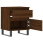vidaXL Mesitas noche 2 uds madera ingeniería marrón roble 40x35x50 cm vidaXL Mesitas noche 2 uds madera ingeniería marrón roble 40x35x50 cm