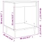 vidaXL Mesitas de noche 2 uds madera de ingeniería blanco 40x35x50 cm vidaXL Mesitas de noche 2 uds madera de ingeniería blanco 40x35x50 cm