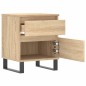 vidaXL Mesita de noche madera de ingeniería roble Sonoma 40x35x50 cm vidaXL Mesita de noche madera de ingeniería roble Sonoma 40x35x50 cm