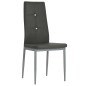 vidaXL Sillas comedor 6 unidades cuero artificial gris vidaXL Sillas comedor 6 unidades cuero artificial gris